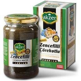 Akzer 210 gr Propolisli Zencefilli Çörekotlu Ballı Bitki Karışımı Macun