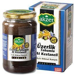 Akzer 420 gr Premium Üzerlik Tohumlu At Kestaneli Ballı Bitkisel Karışım