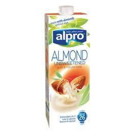 Alpro 1 lt Şekersiz Badem Sütü