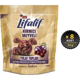 Eti Lifalif Kırmızı Meyveli Yulaf Topları 33 gr x 8 Adet