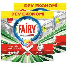 Fairy Platinum Plus 120×2 Adet Bulaşık Tableti