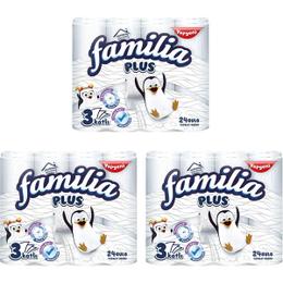 Familia Plus 3 Katlı Jumbo Paket 3×24 Adet Tuvalet Kağıdı