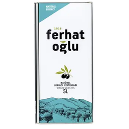 Ferhatoğlu 5 lt Teneke Natürel Birinci Zeytinyağı