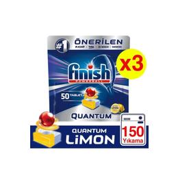 Finish Quantum Limonlu 50’li 3 Adet Tablet Bulaşık Makinesi Deterjanı
