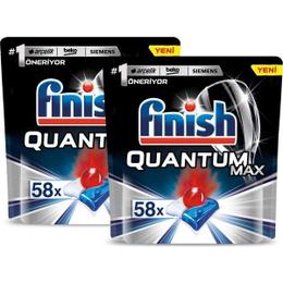 Finish Quantum Max 58’li x 2 Adet Kapsül Bulaşık Makinesi Deterjanı