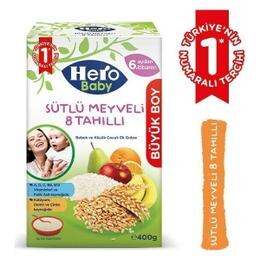 Hero Baby 400 gr Sütlü Meyveli 8 Tahıllı Ek Gıda