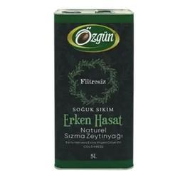 Özgün 5 lt Filtresiz Soğuk Sıkım Erken Hasat Sızma Zeytinyağı