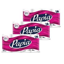Papia Tuvalet Kağıdı 3 Katlı 3×16’lı 48 Adet MRKN0113