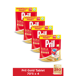 Pril Gold 4×70 Adet Bulaşık Makinesi Tablet