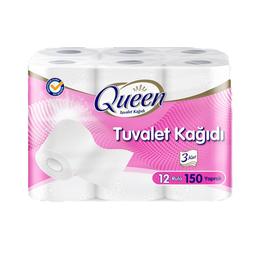 Queen 3 Katlı 12’li Tuvalet Kağıdı