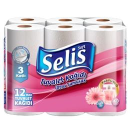 Selis 3 Katlı Parfümlü 12’li Tuvalet Kağıdı