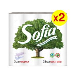 Sofia 3 Katlı 2×32 Adet Tuvalet Kağıdı
