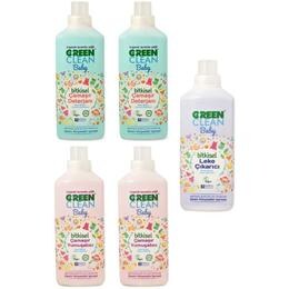 U Green Clean Baby Çamaşır Deterjanı Yumuşatıcı Leke Çıkarıcı Tam Set