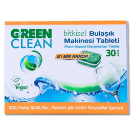 U Green Clean Bitkisel 6×30 Tablet Bulaşık Makinesi Tableti