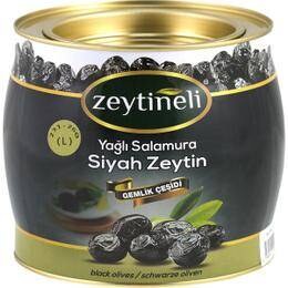 Zeytineli Gemlik Tipi Sofralık Yağlı Siyah Zeytin 1850 gr